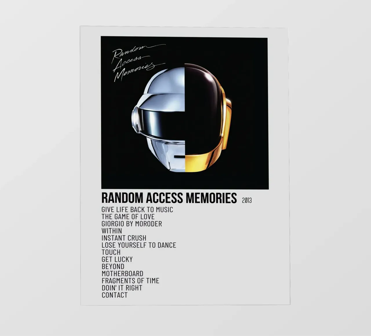 Daft Punk Random Access Memories telo in pvc da Roronoa7