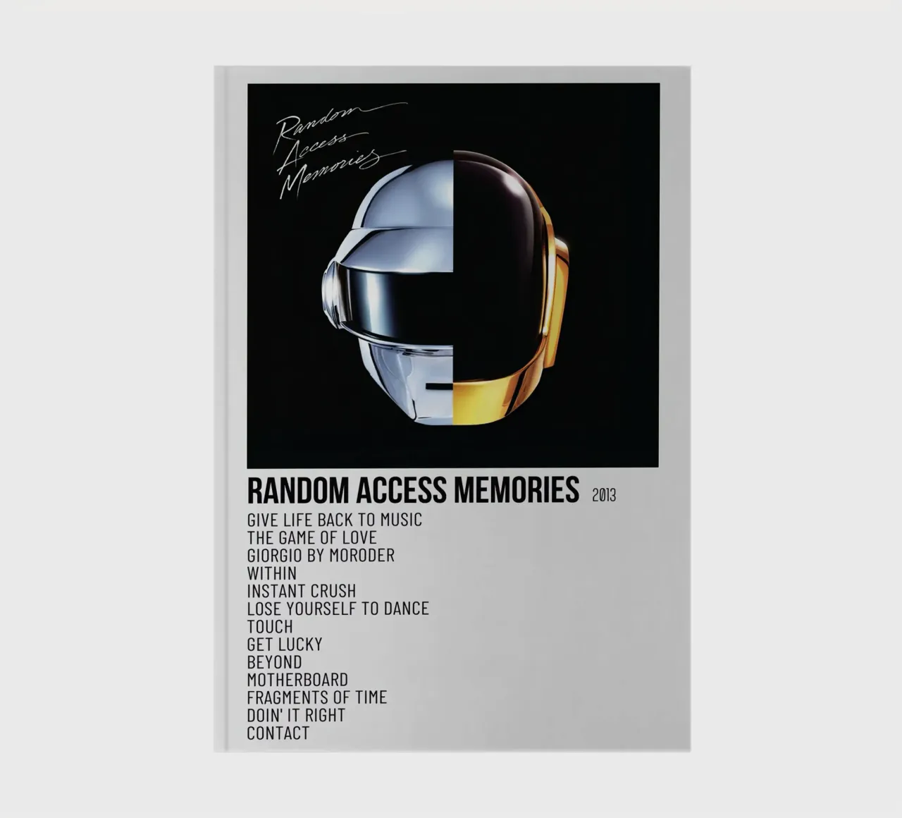 Daft Punk Random Access Memories notebook by Roronoa7