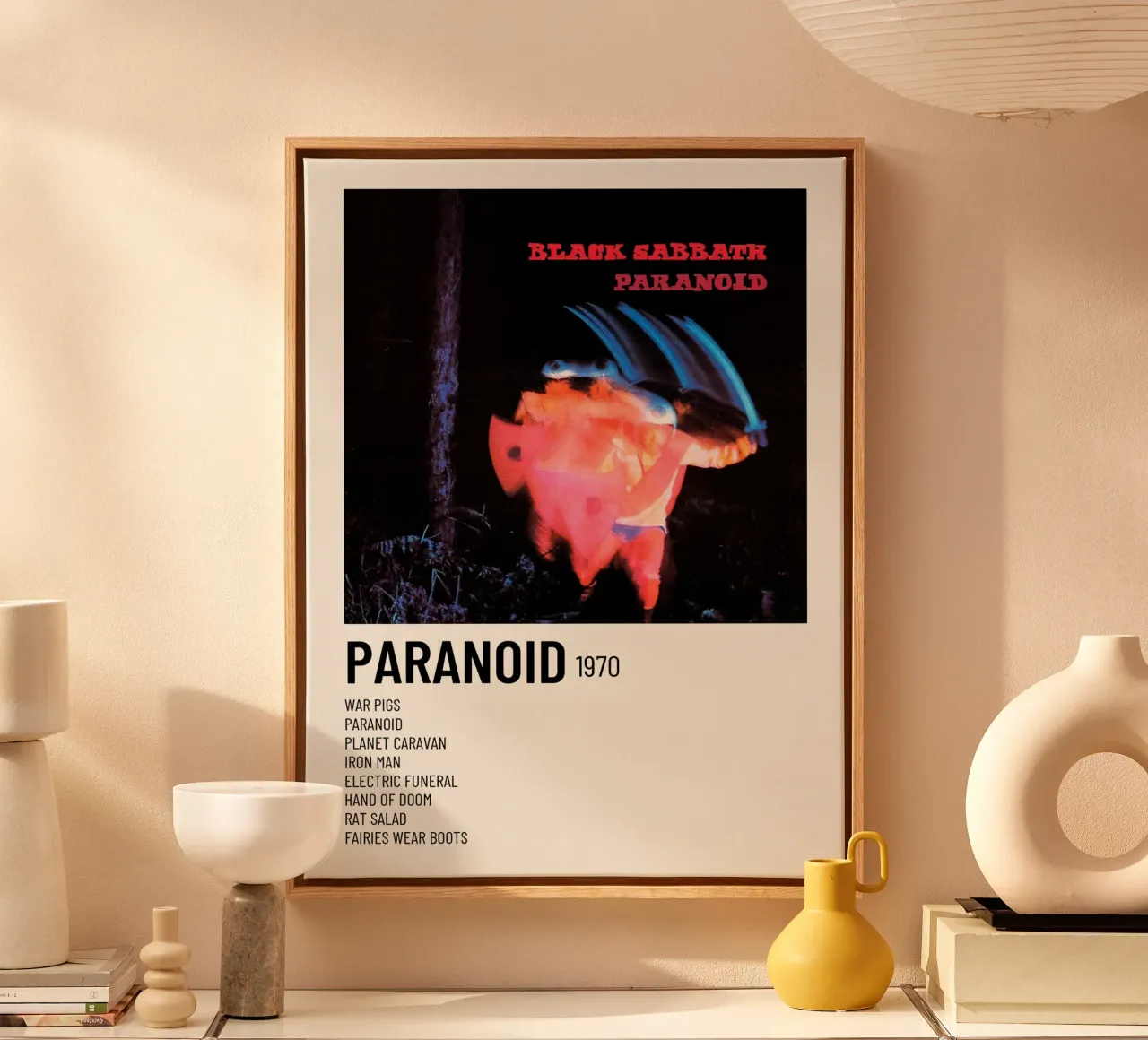 Black Sabbath Paranoid tela con Cornice a cassetta da Roronoa7