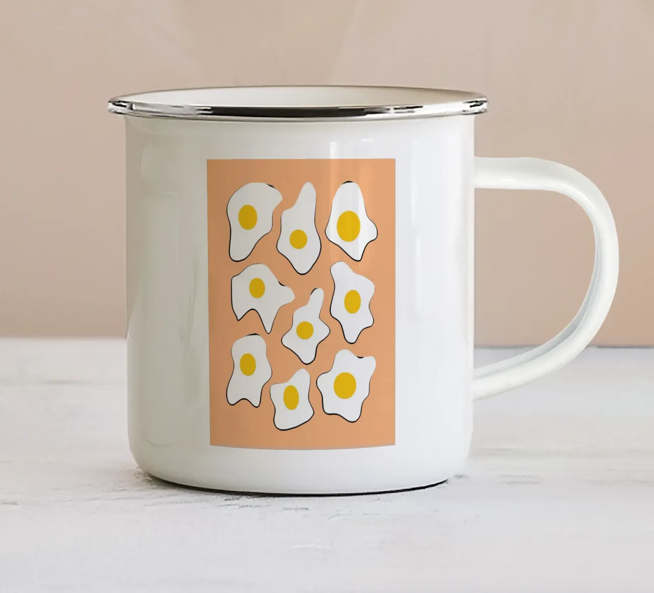 Lato sole 9 tazza in smalto da Little Dean