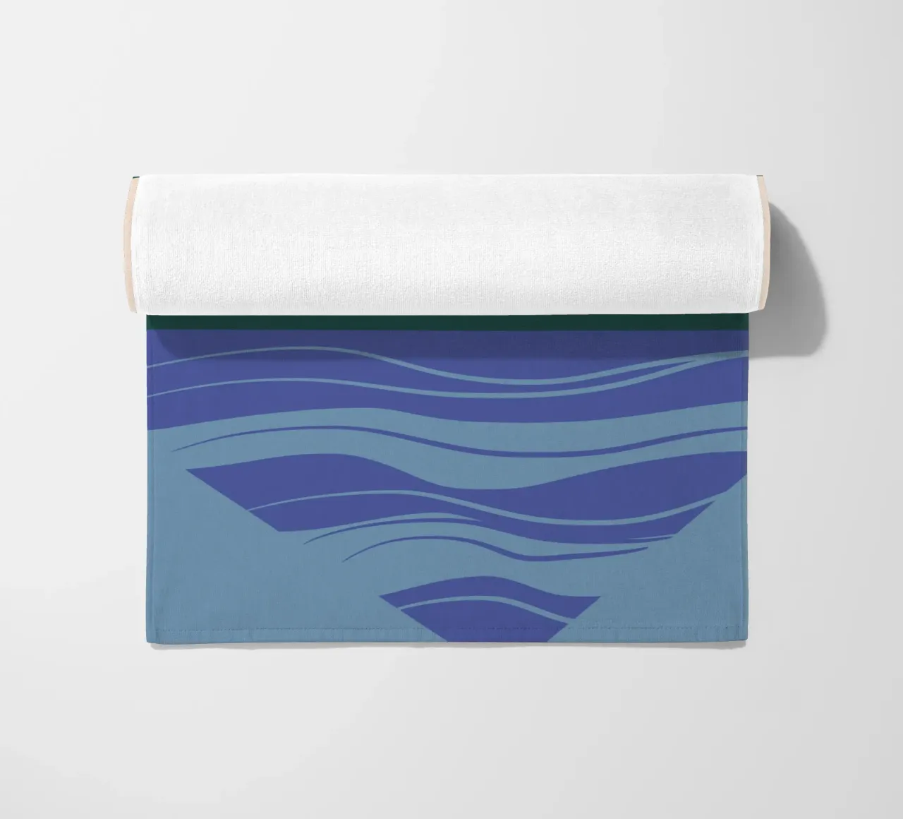 Missing reflection beach towel by Little Dean