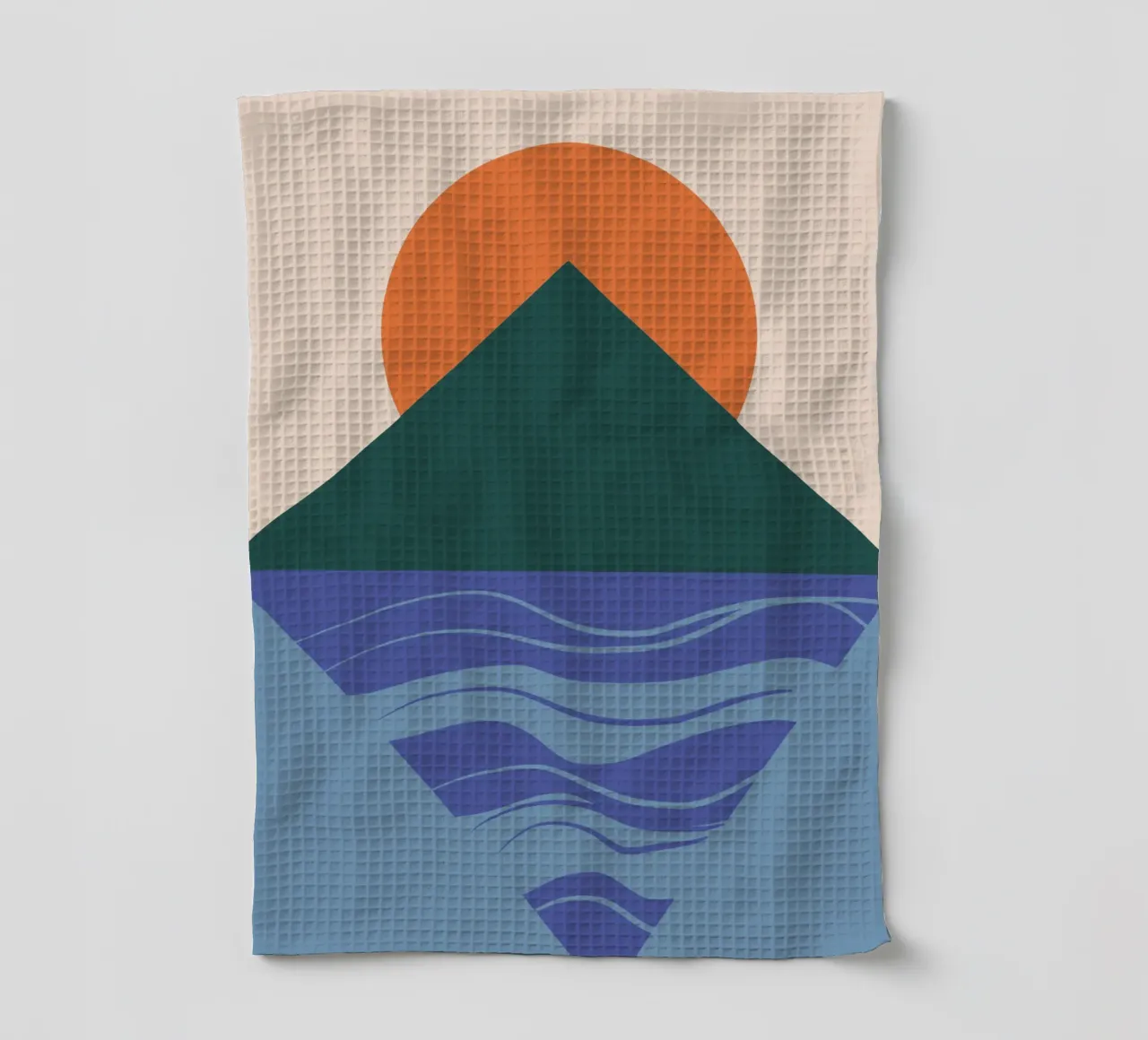 Missing reflection tea towel by Little Dean