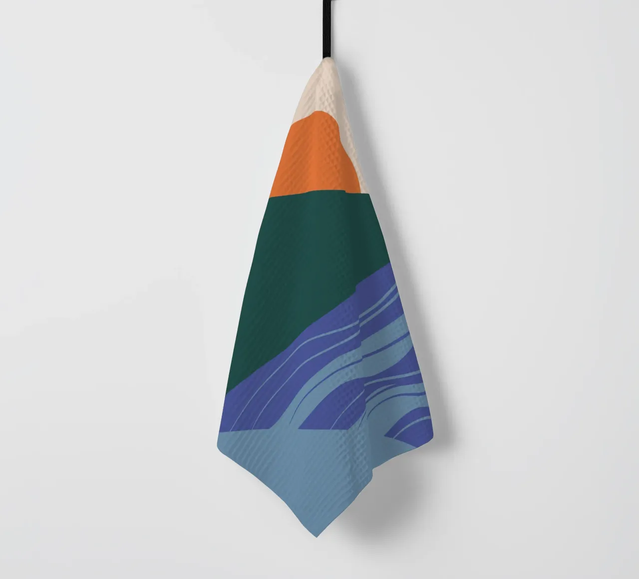 Missing reflection tea towel by Little Dean