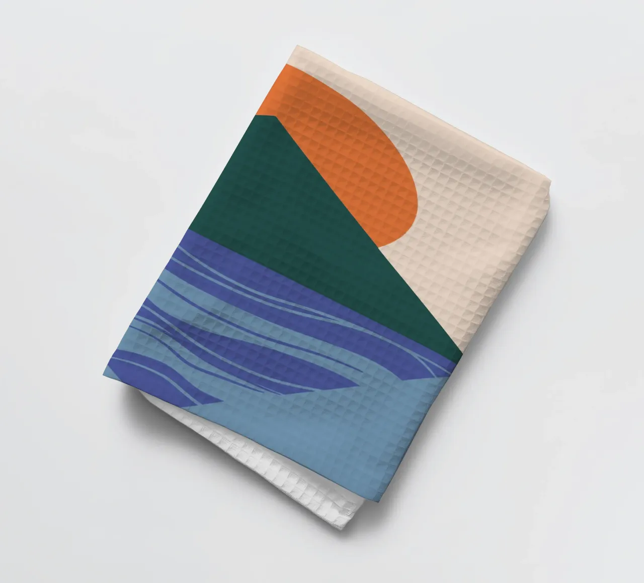 Missing reflection tea towel by Little Dean