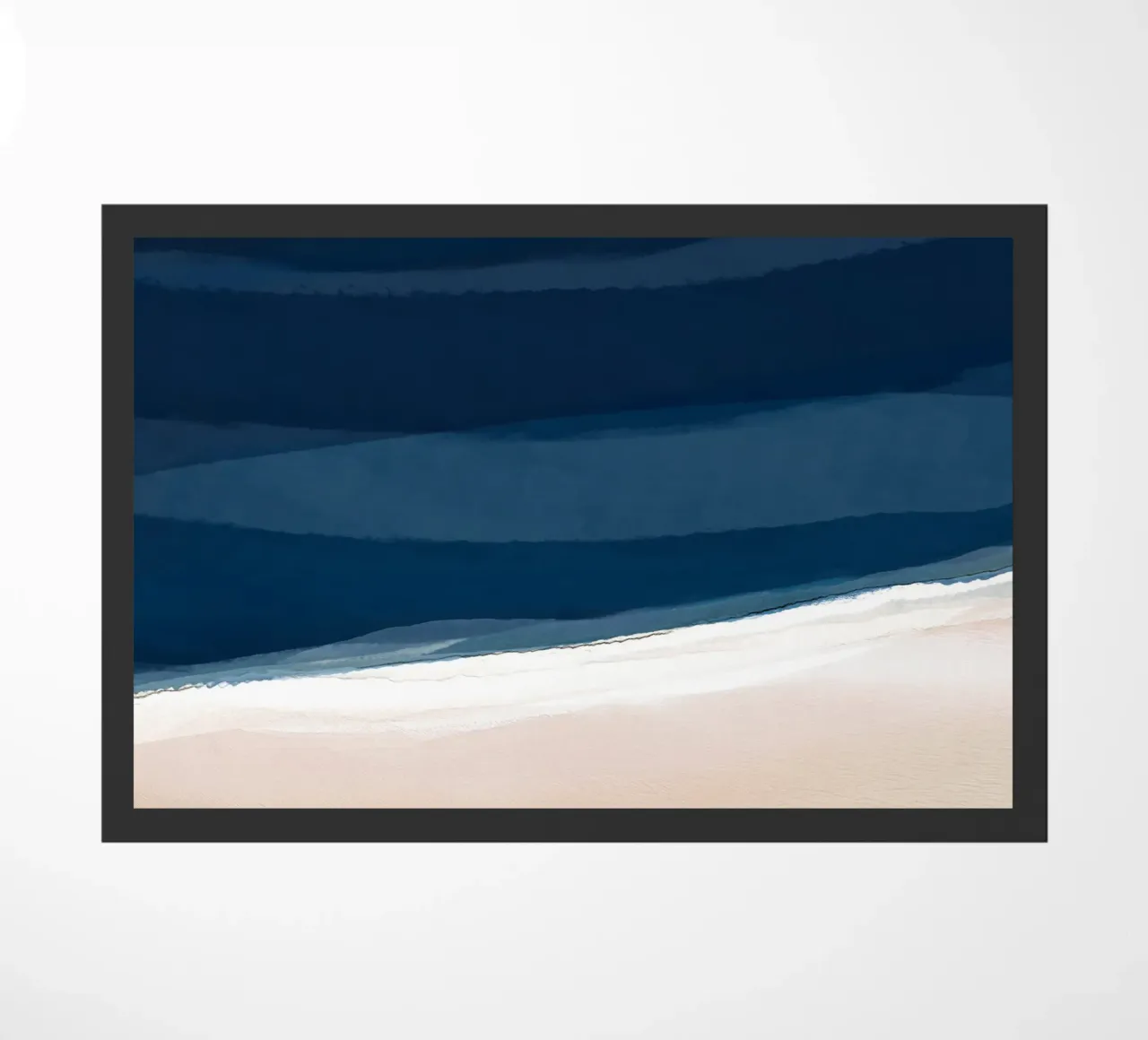 Minimal Beach Abstract 2 | Indigo and Tan zerbino da sabidussi