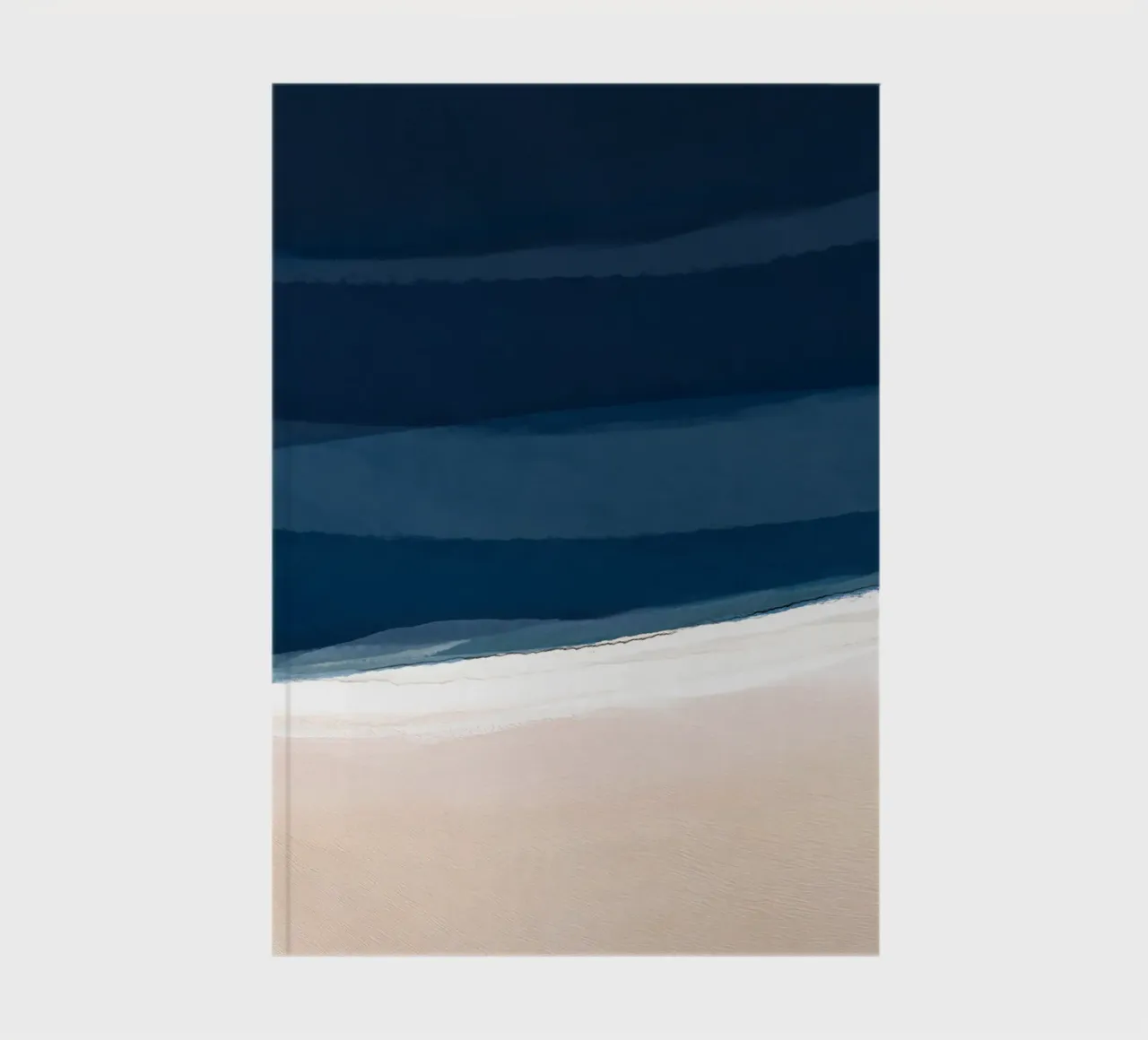 Minimal Beach Abstract 2 | Indigo and Tan diario da sabidussi