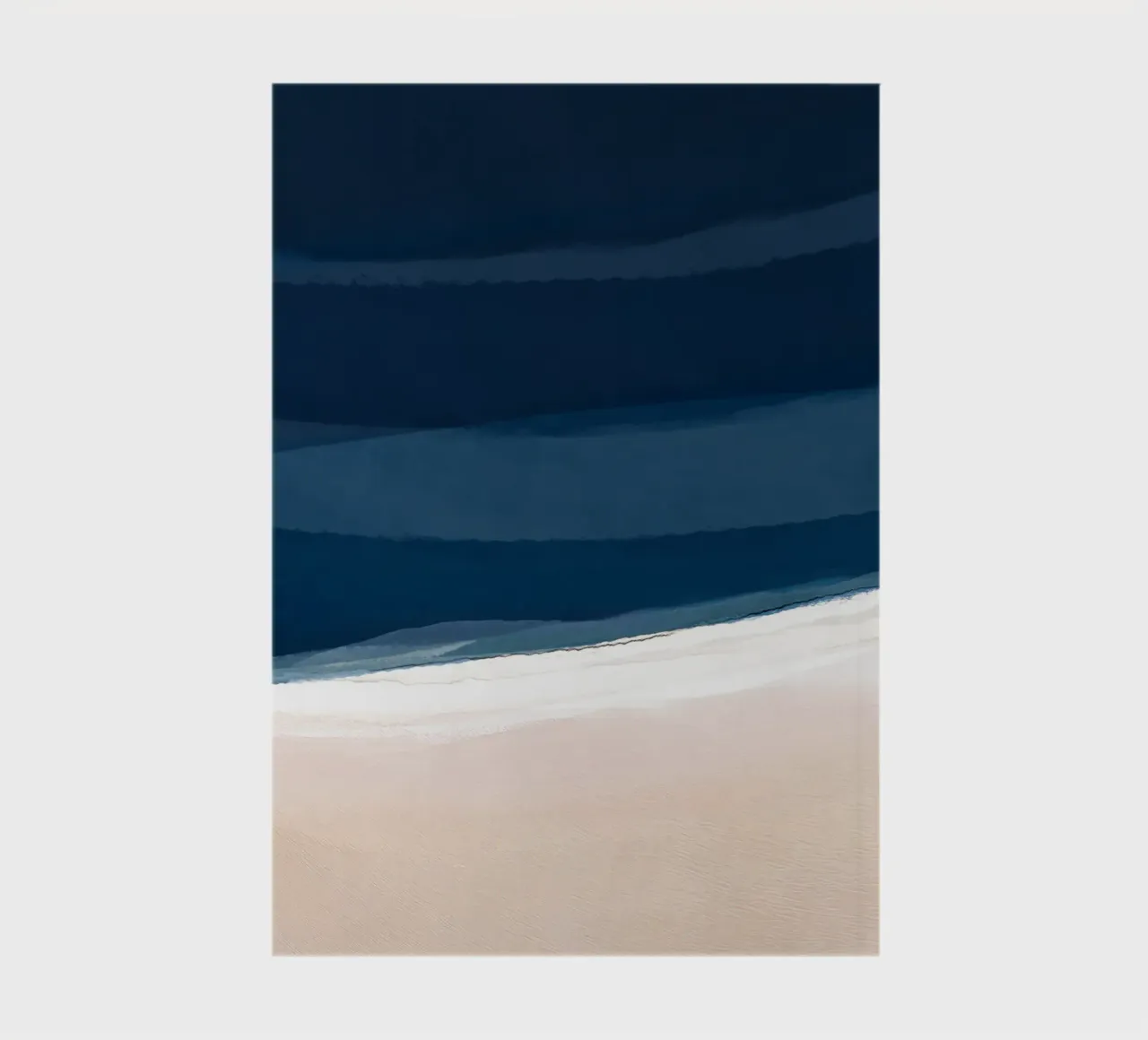 Minimal Beach Abstract 2 | Indigo and Tan diario da sabidussi