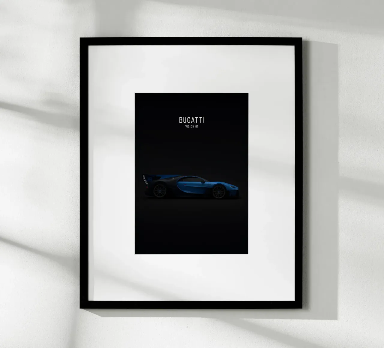 BUGATTI VISION GT poster con telaio in alluminio da AlexAuto