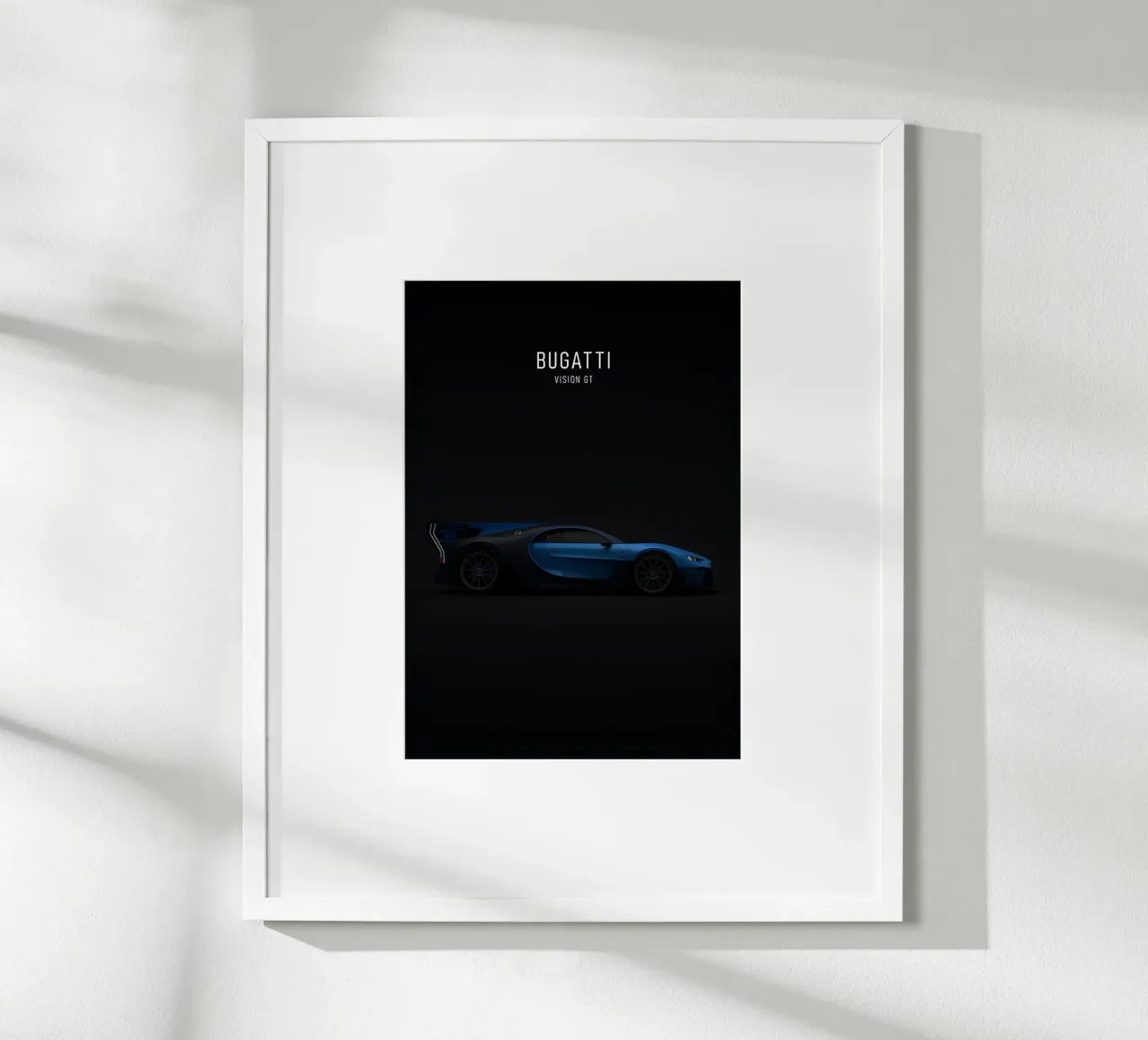BUGATTI VISION GT poster con telaio in alluminio da AlexAuto