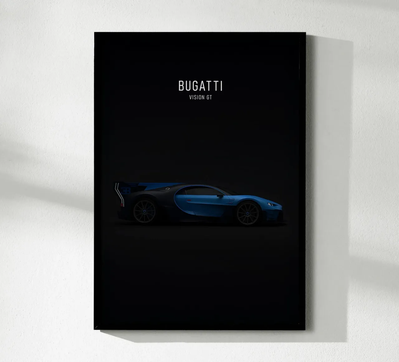 BUGATTI VISION GT poster con telaio in alluminio da AlexAuto