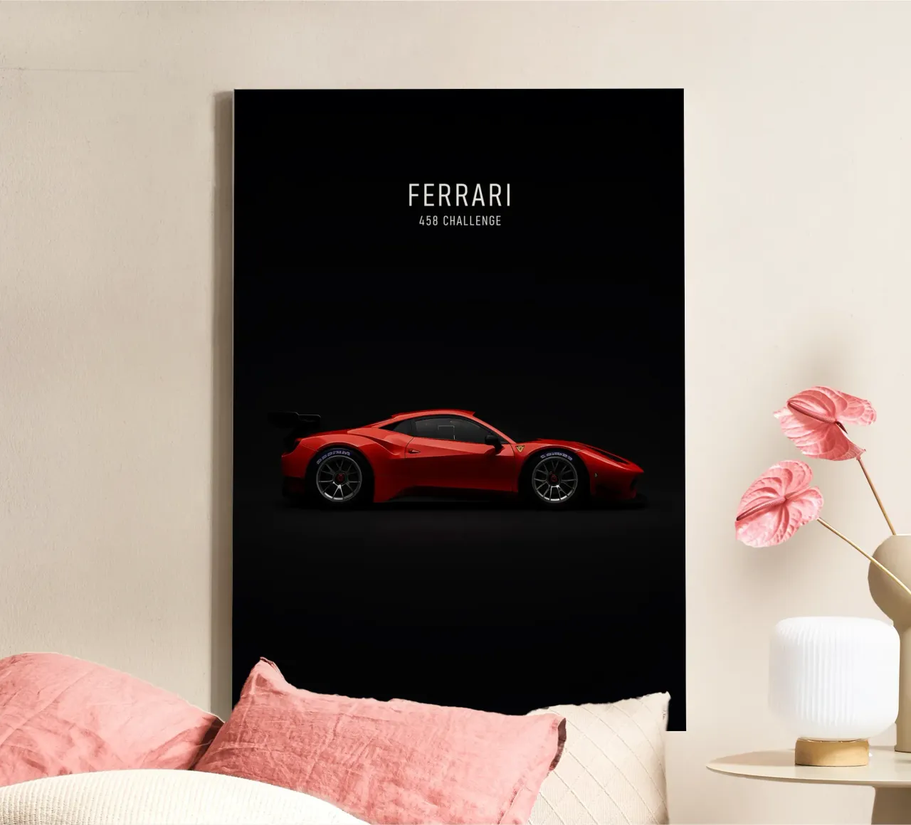 FERRARI 458 CHALLENGE canvas met Baklijst van AlexAuto