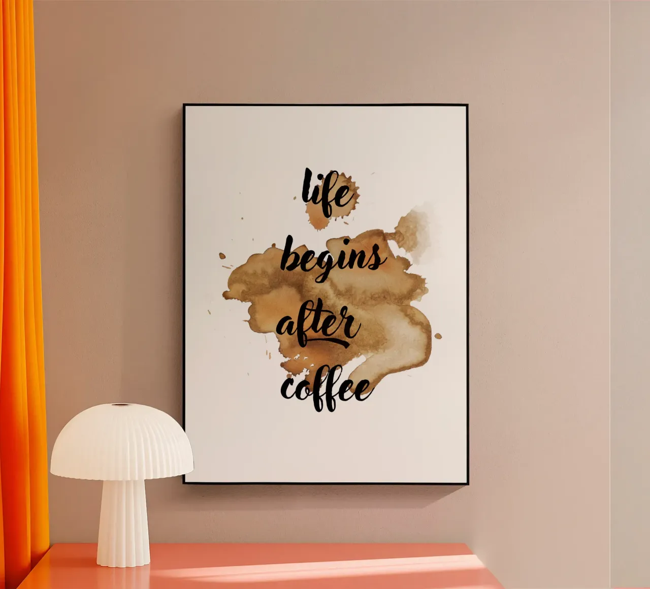 Life begins after coffee metacrilato de ArtDesign by KBK