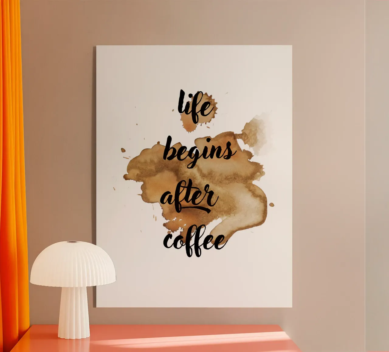 Life begins after coffee metacrilato de ArtDesign by KBK