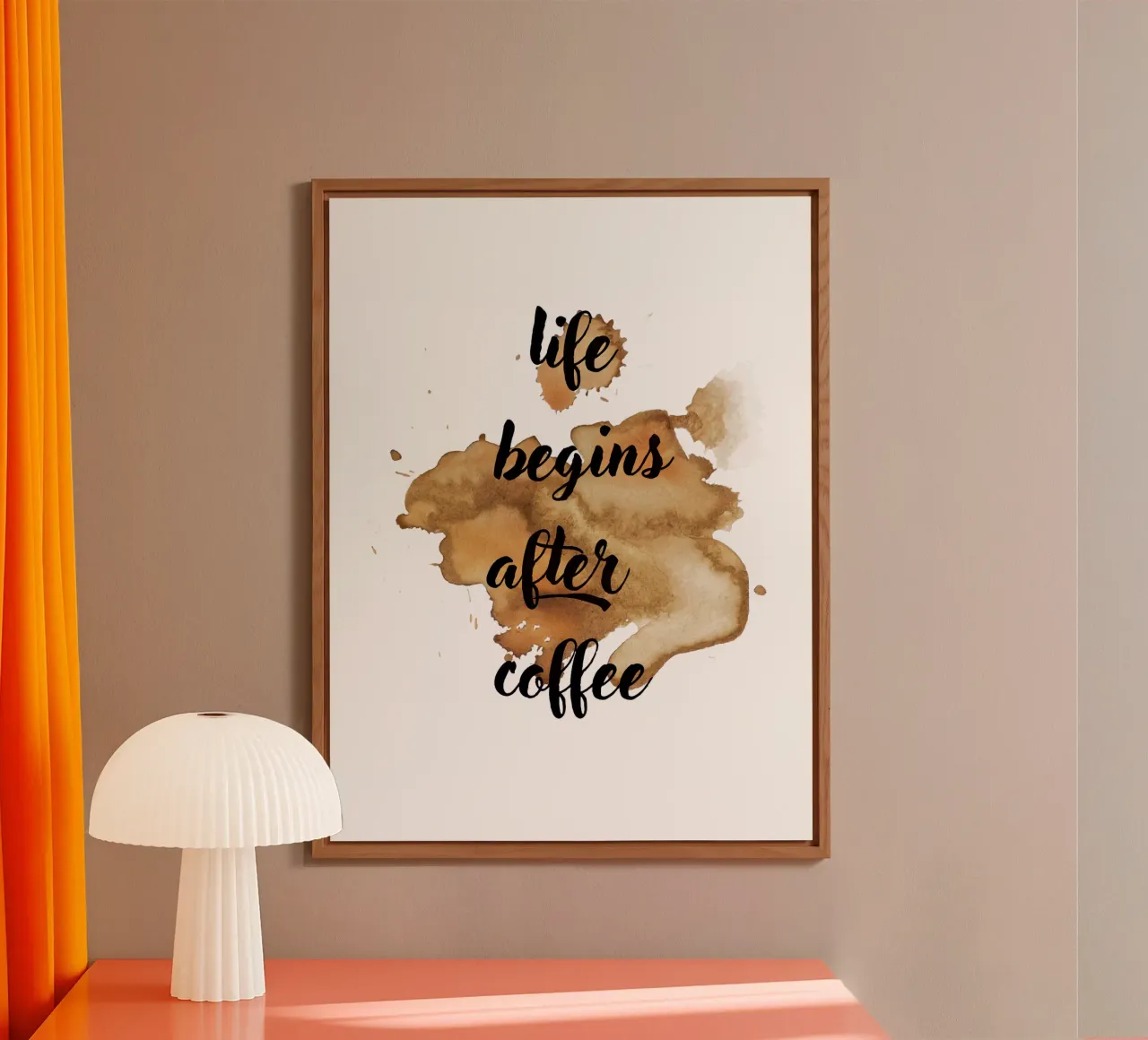 Life begins after coffee alu dibond de ArtDesign by KBK