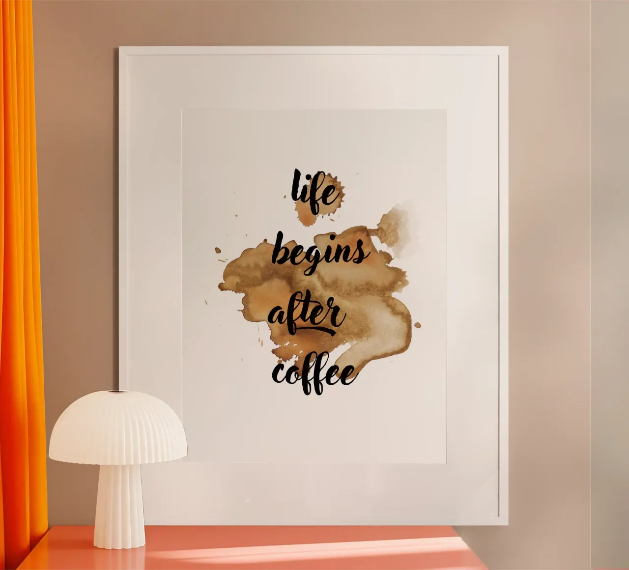 Life begins after coffee carta hahnemühle da ArtDesign by KBK