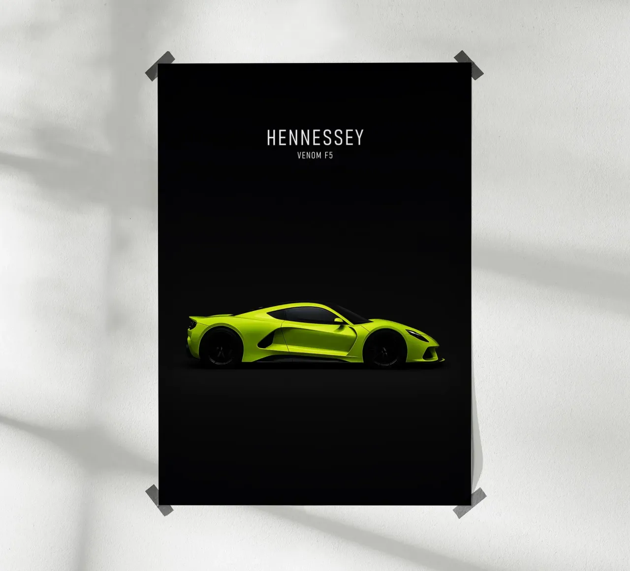 HENNESSEY VENOM F5 poster con telaio in plastica da AlexAuto