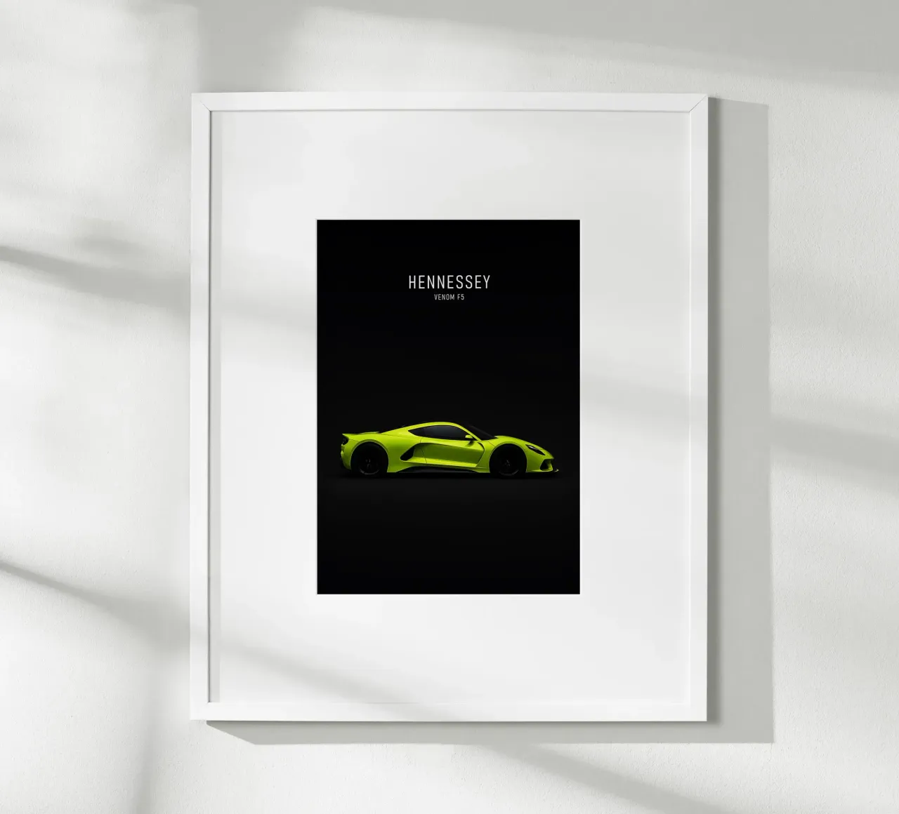 HENNESSEY VENOM F5 poster con telaio in plastica da AlexAuto
