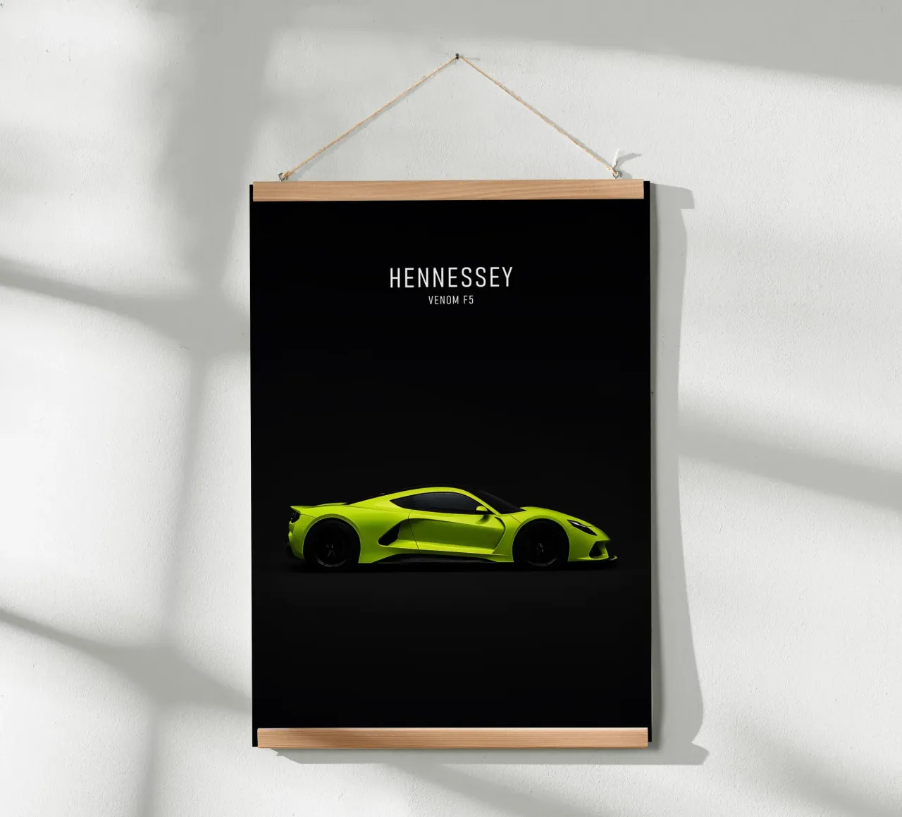 HENNESSEY VENOM F5 poster con telaio in plastica da AlexAuto