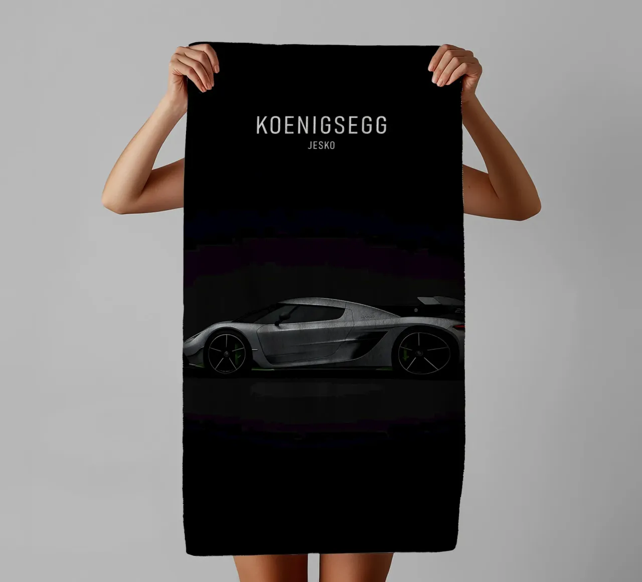 Koenigsegg Jesko asciugamano da bagno da AlexAuto