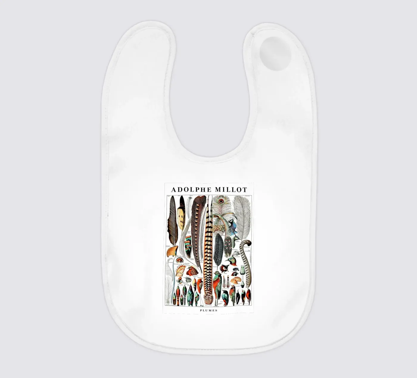 Feathers baby slabbetje van Rob Lewis