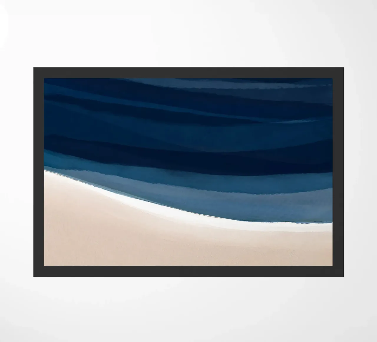 Minimal Beach Abstract 1 | Indigo and Tan zerbino da sabidussi