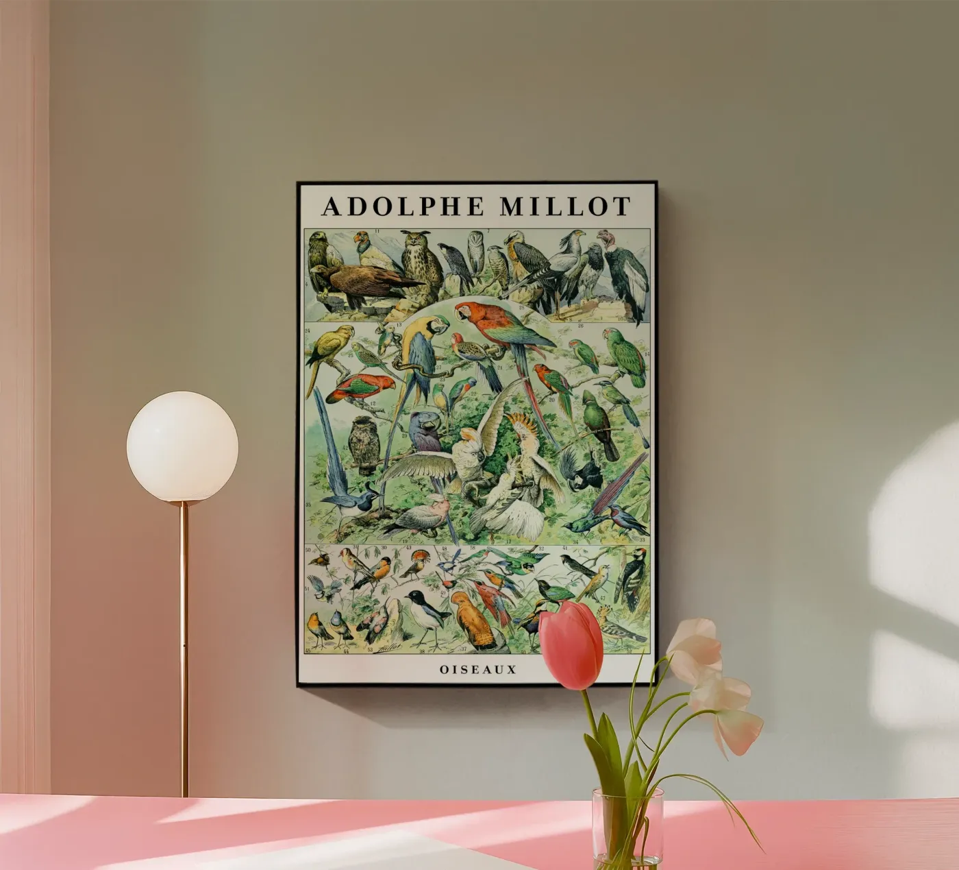 Vogels acryl van Rob Lewis