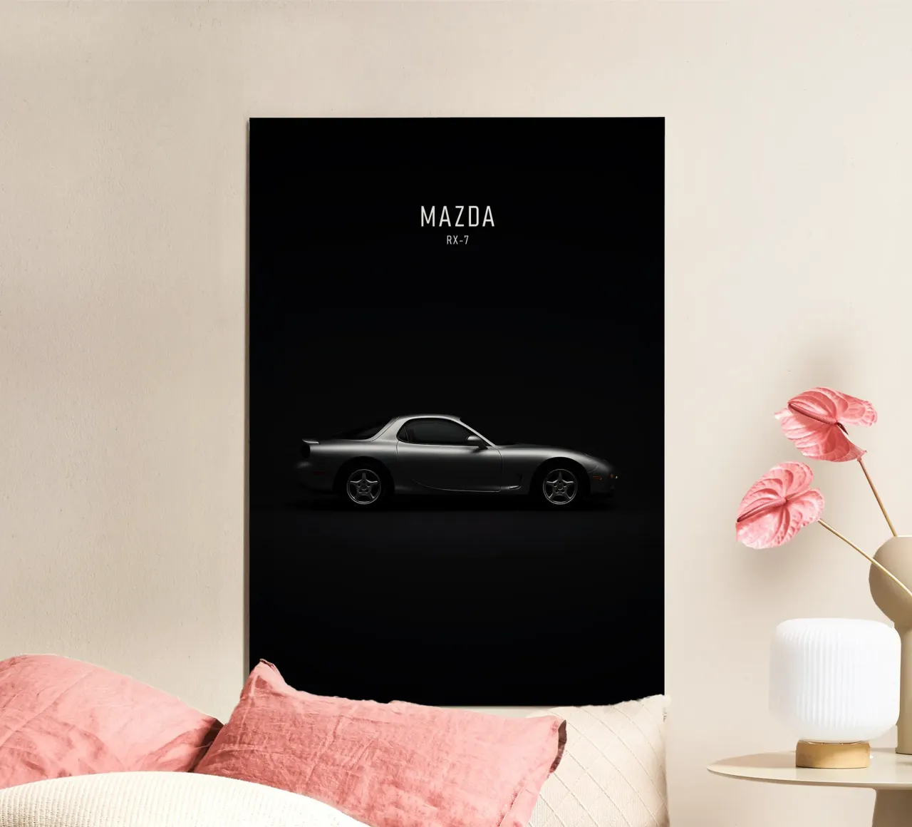 MAZDA RX-7 poster con telaio in alluminio da AlexAuto
