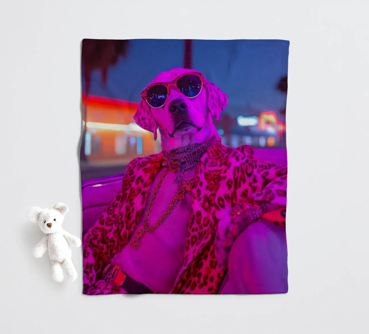 Maxime fleece blanket by Affiches Chien Originales – Dogland