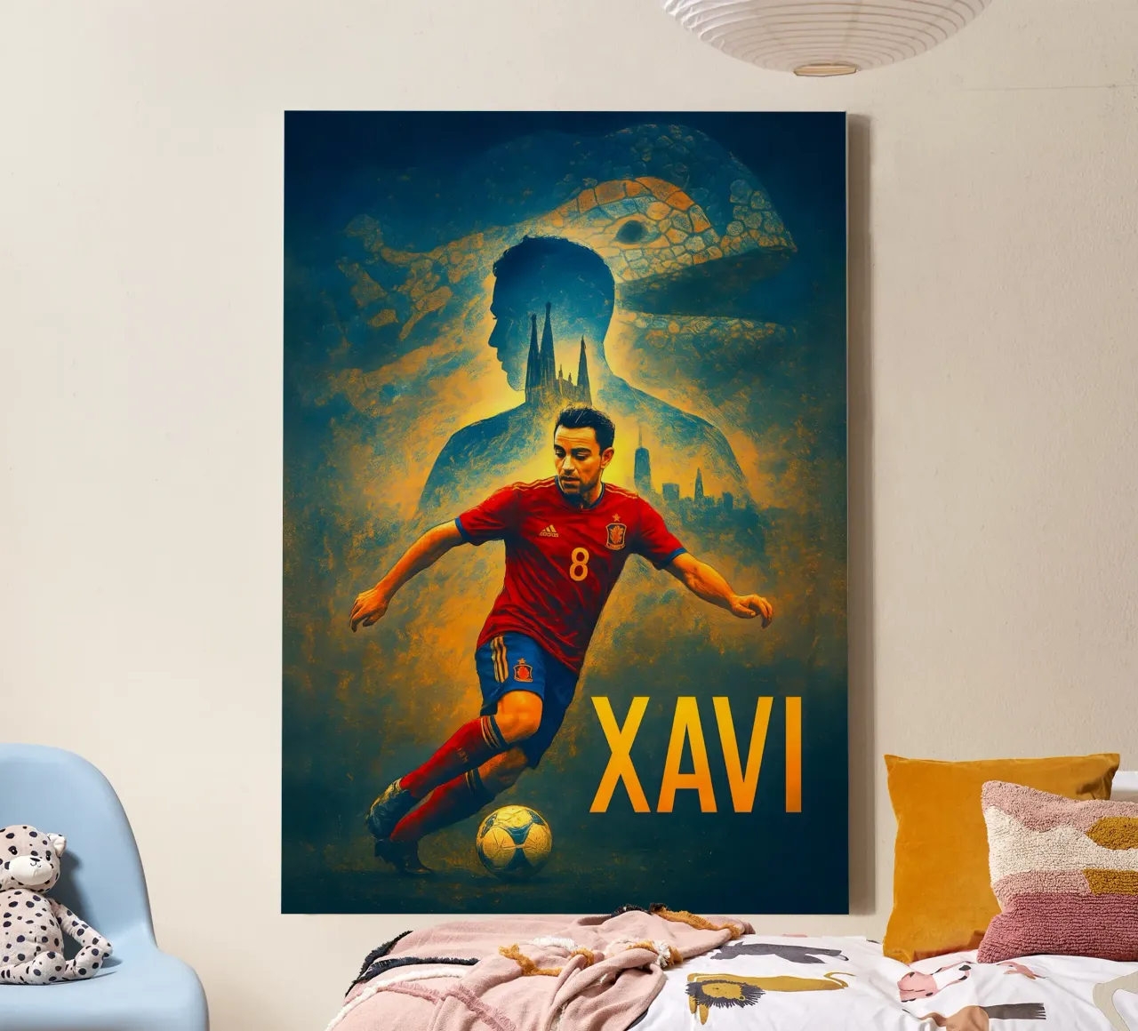 Xavi tela con Cornice a cassetta da Cyberpunk Canvas