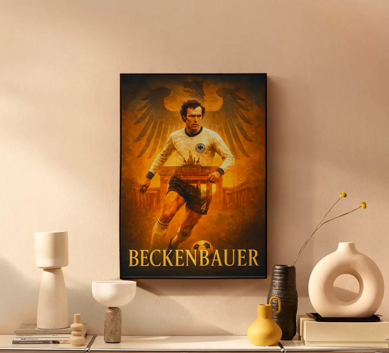 Franz Beckenbauer alluminio dibond da Cyberpunk Canvas
