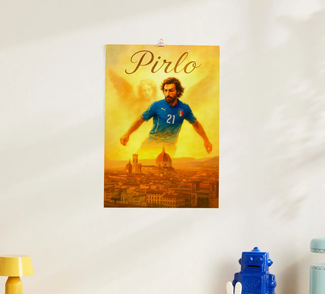 Andrea Pirlo poster da Cyberpunk Canvas