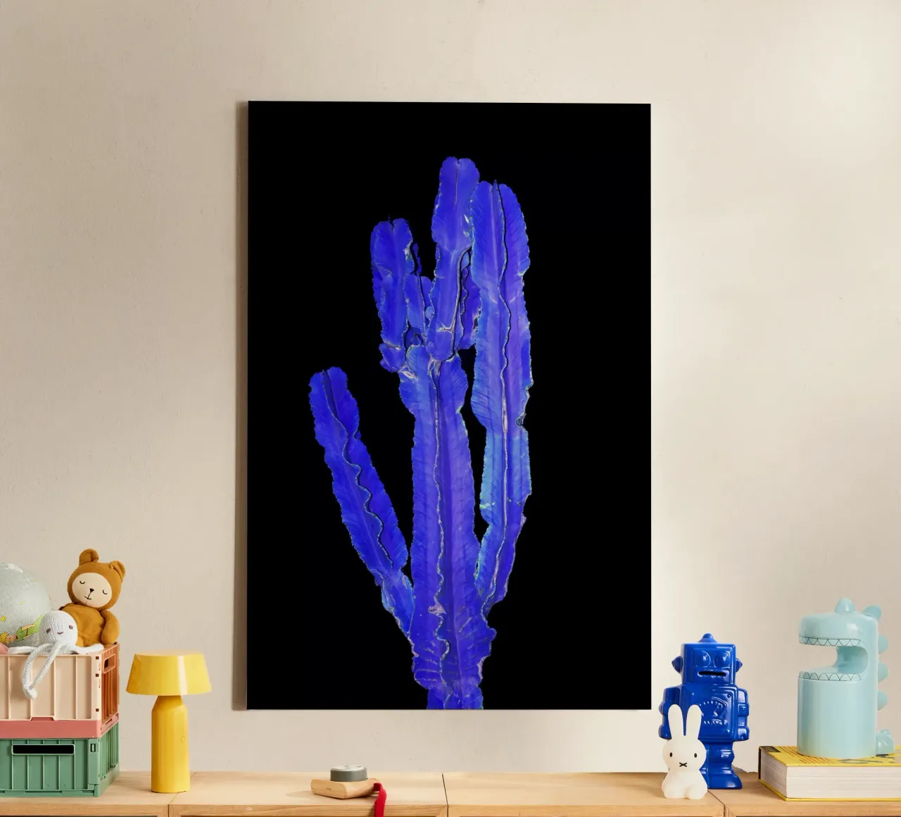 Cactus 1 tela con Cornice a cassetta da rafael campezato