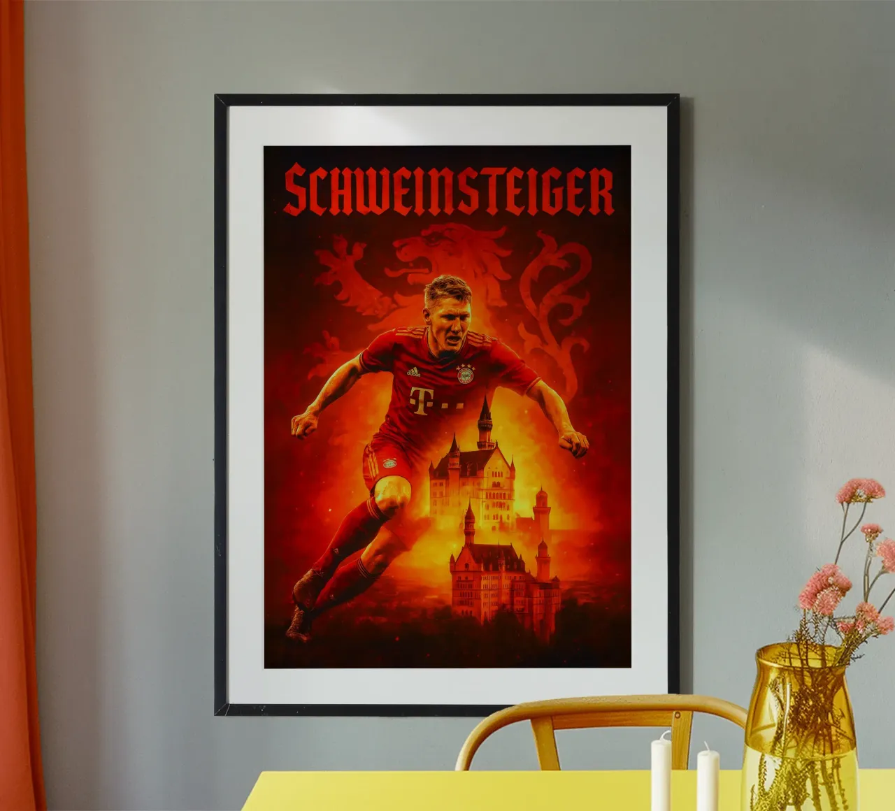 Bastian Schweinsteiger poster da Cyberpunk Canvas