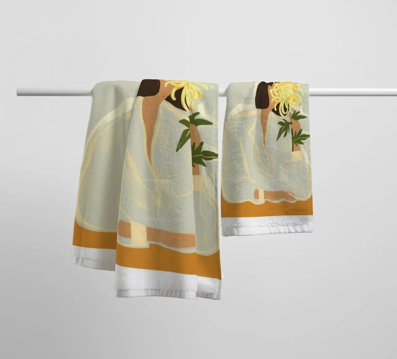 Il crisantemo asciugamano da bagno da mary shop