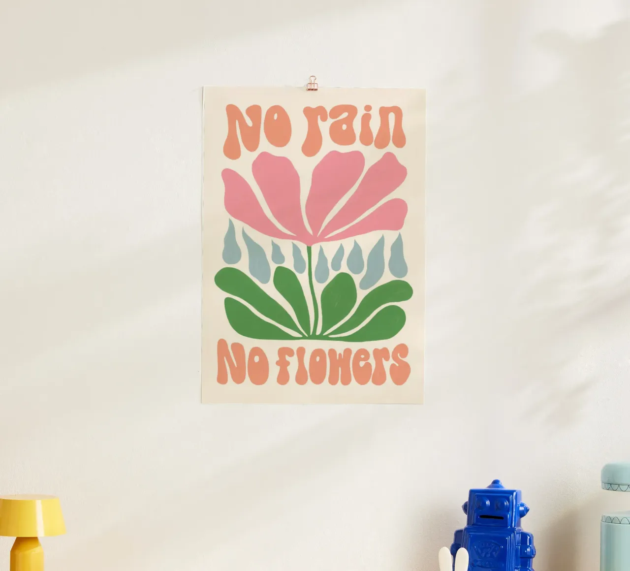 Niente pioggia. Niente fiori poster da mary shop