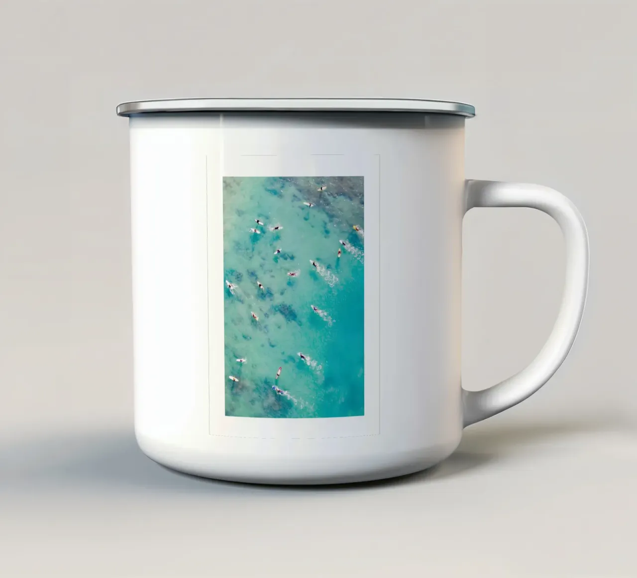 Richard Podgurski - Battaglia di pagaie tazza in smalto da mary shop