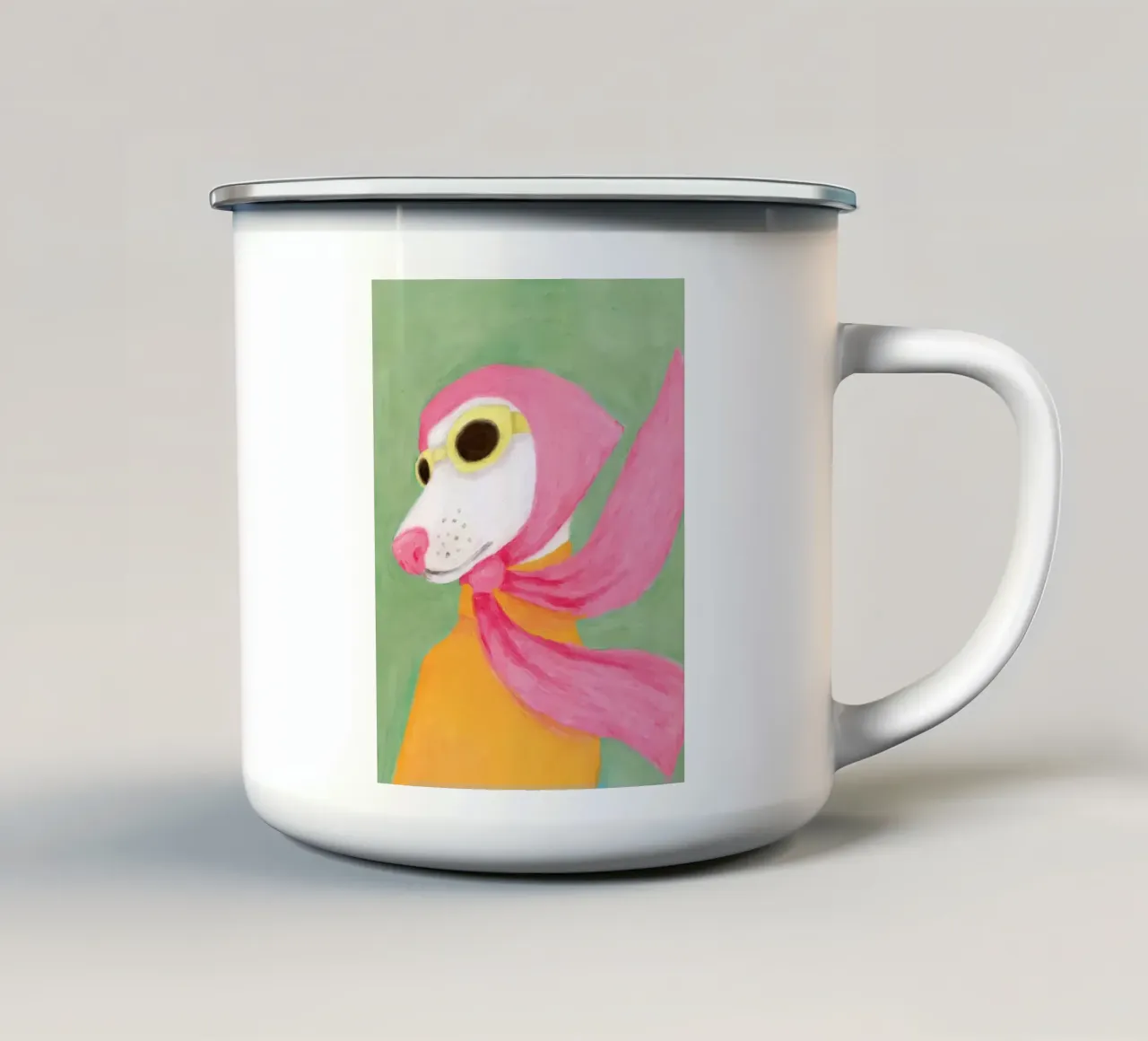 Doggo d'epoca tazza in smalto da mary shop