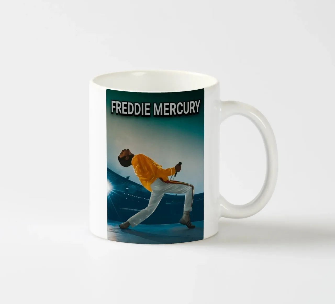 Lo stile iconico di Freddie Mercury tazza in ceramica da Lembayung art