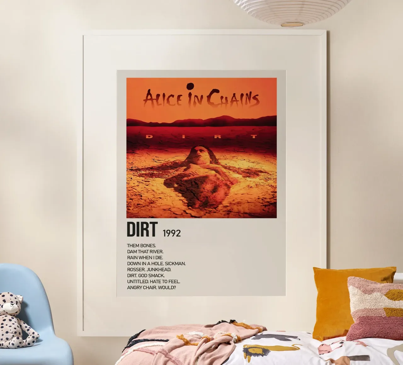 Alice In Chains Dirt poster con telaio in plastica da Roronoa7