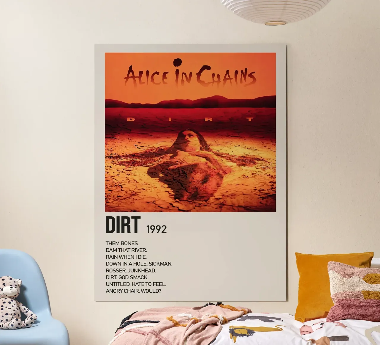 Alice In Chains Dirt poster con telaio in plastica da Roronoa7