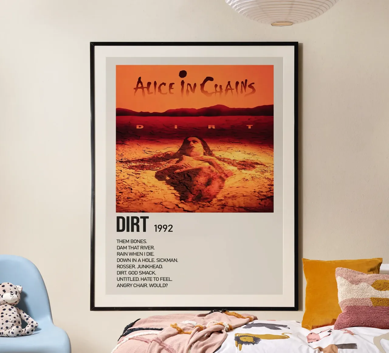 Alice In Chains Dirt poster con telaio in plastica da Roronoa7
