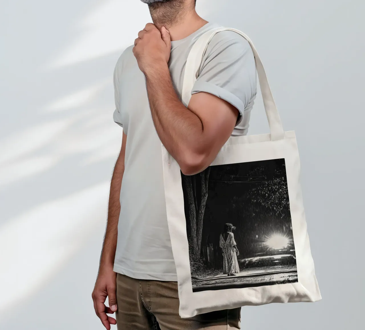 Julien borsa in juta da Affiches Chien Originales – Dogland