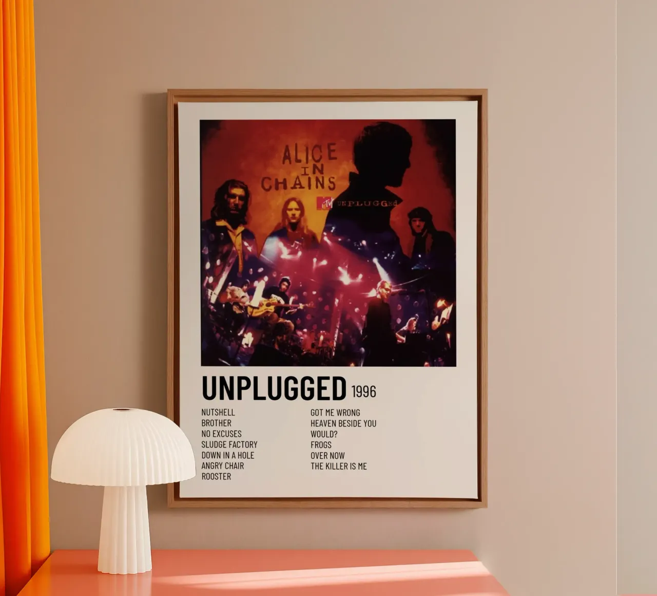 Alice In Chains Unplugged tela con Cornice a cassetta da Roronoa7