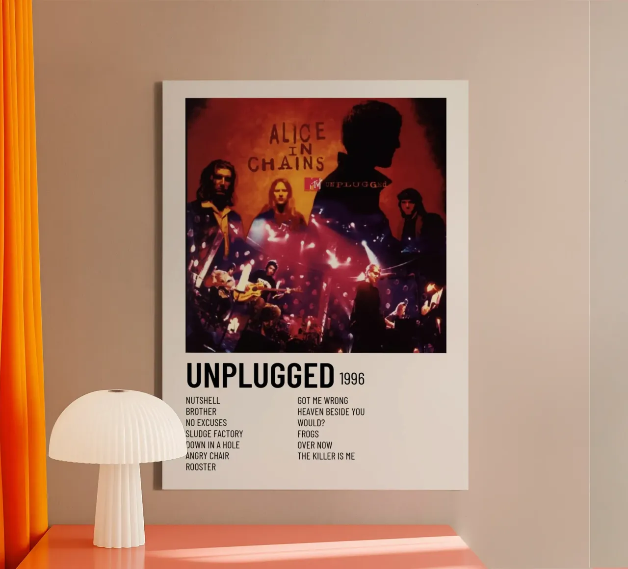 Alice In Chains Unplugged tela con Cornice a cassetta da Roronoa7