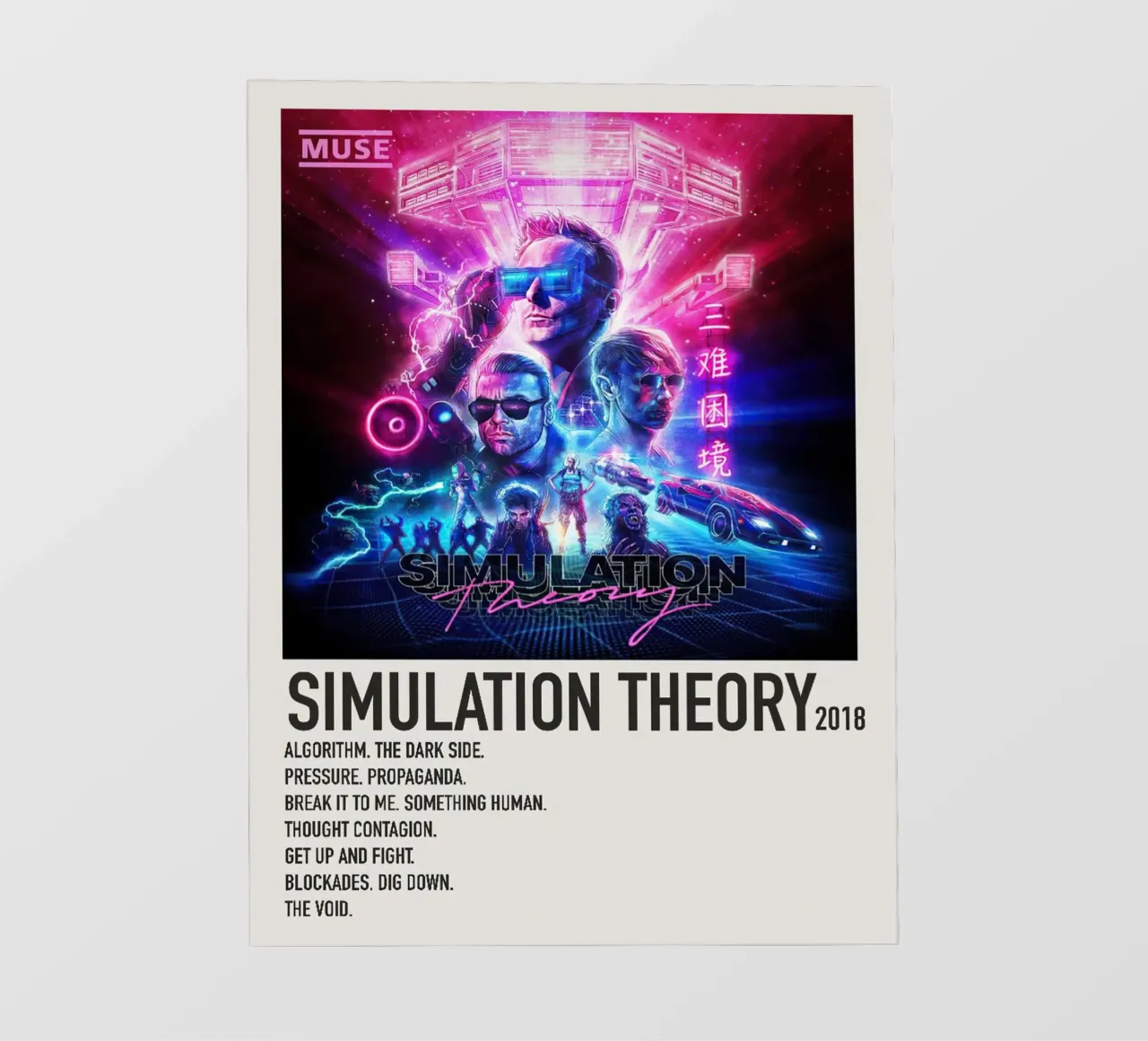 Muse Simulation Theory pellicola backlit da Roronoa7