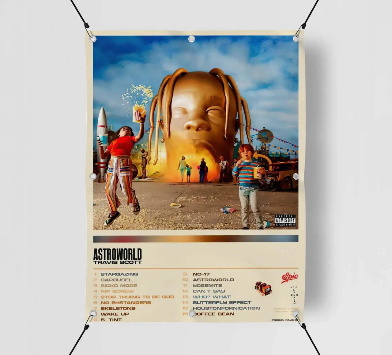 Travis Scott Astro World telo in pvc da Roronoa7