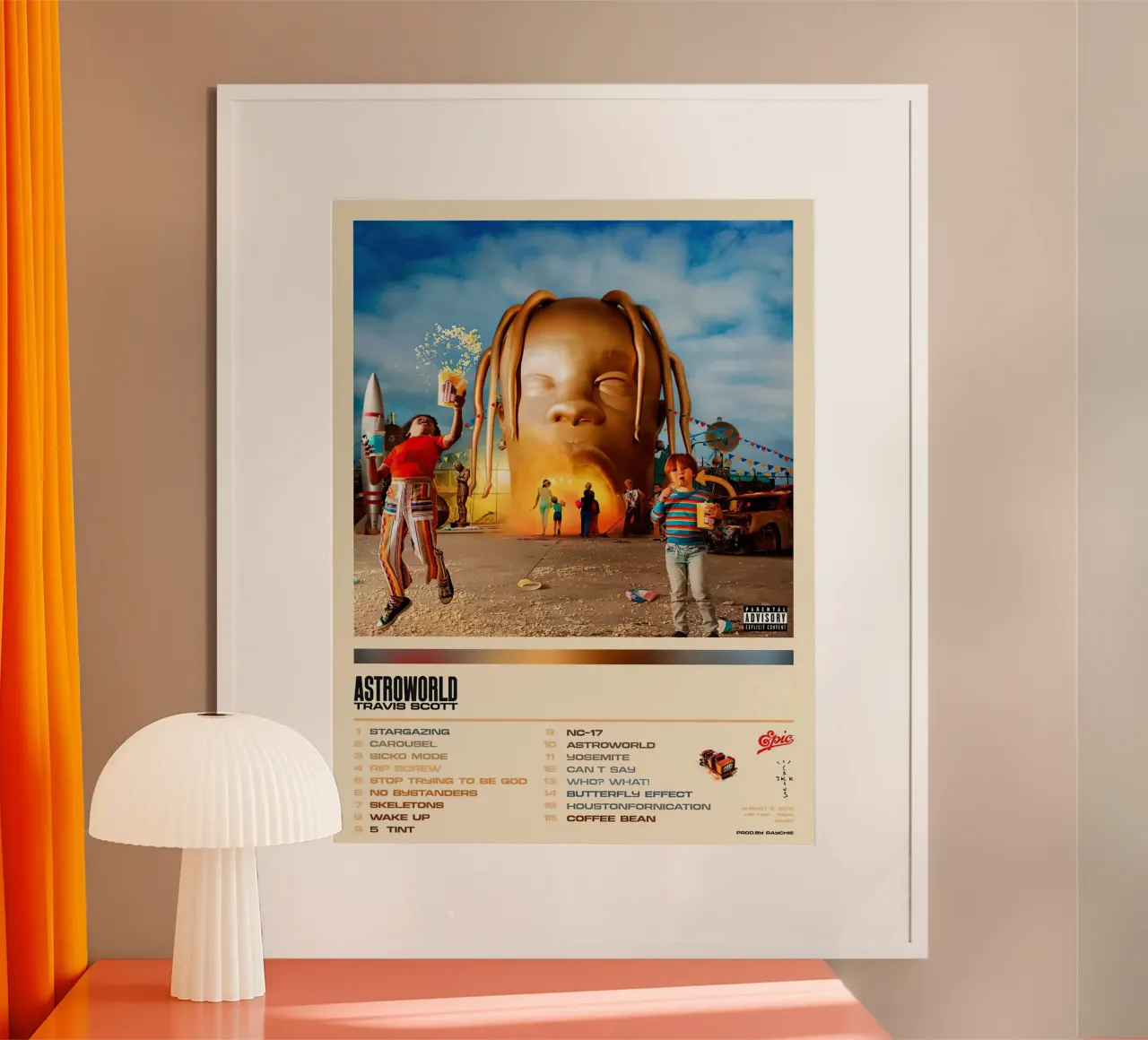 Travis Scott Astro World poster da Roronoa7