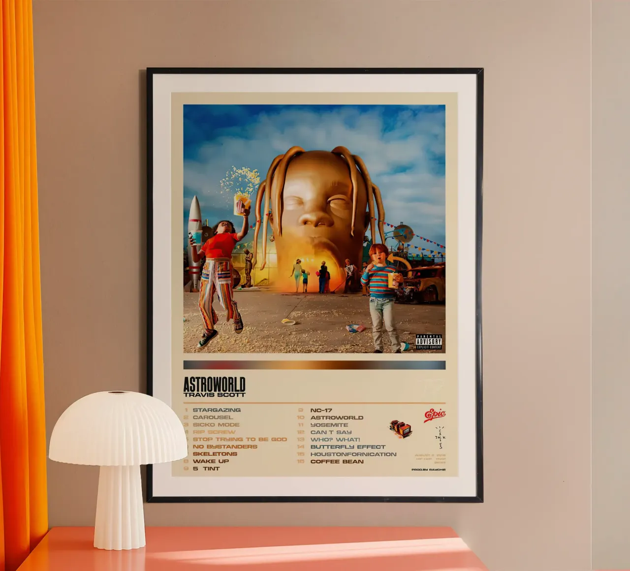 Travis Scott Astro World poster da Roronoa7