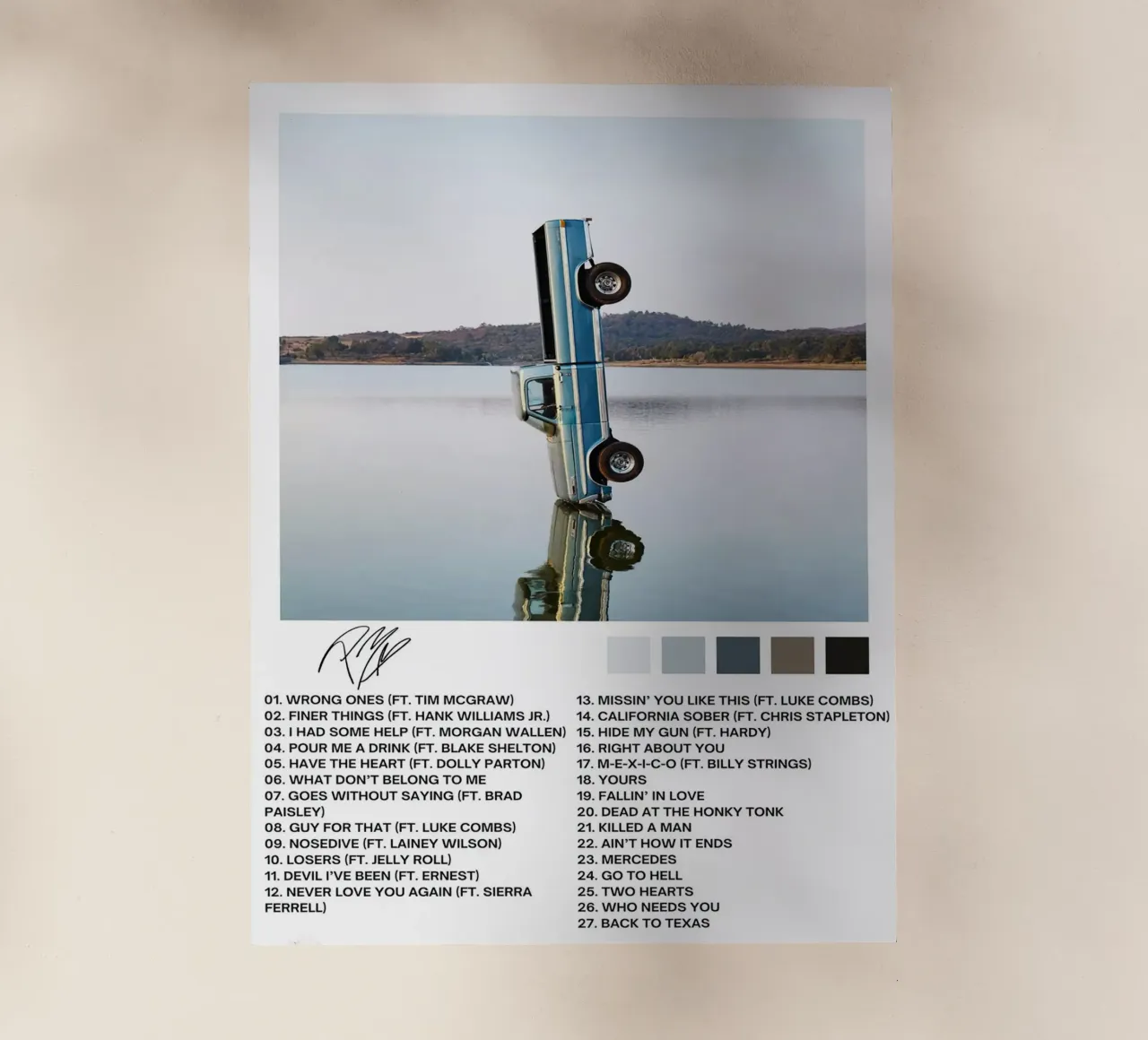 Post Malone F-1 Trillion pellicola backlit da Roronoa7