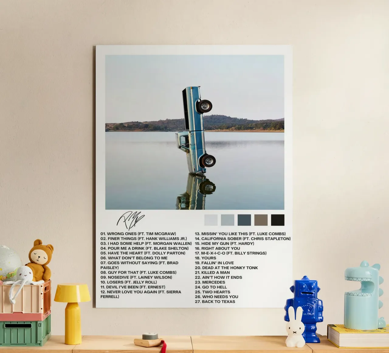 Post Malone F-1 Trillion alluminio dibond da Roronoa7